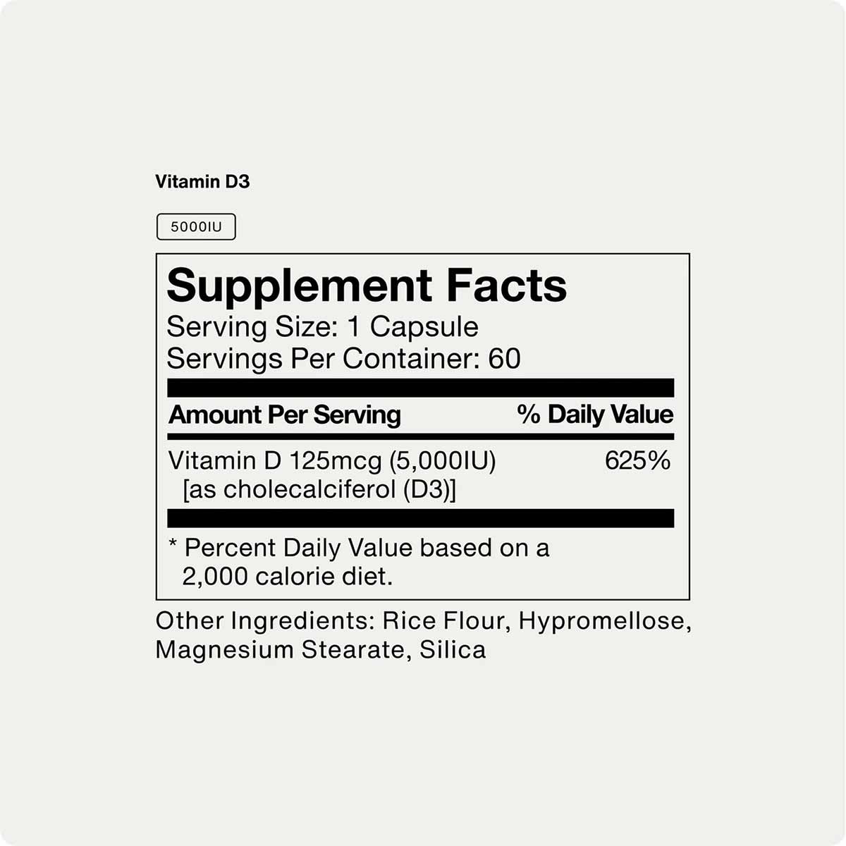 Vitamin D3 5000 IU, by Momentous