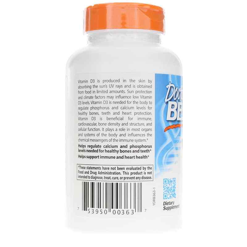 Vitamin D3 5000 IU, 720 Softgels, by Doctors Best, image #3