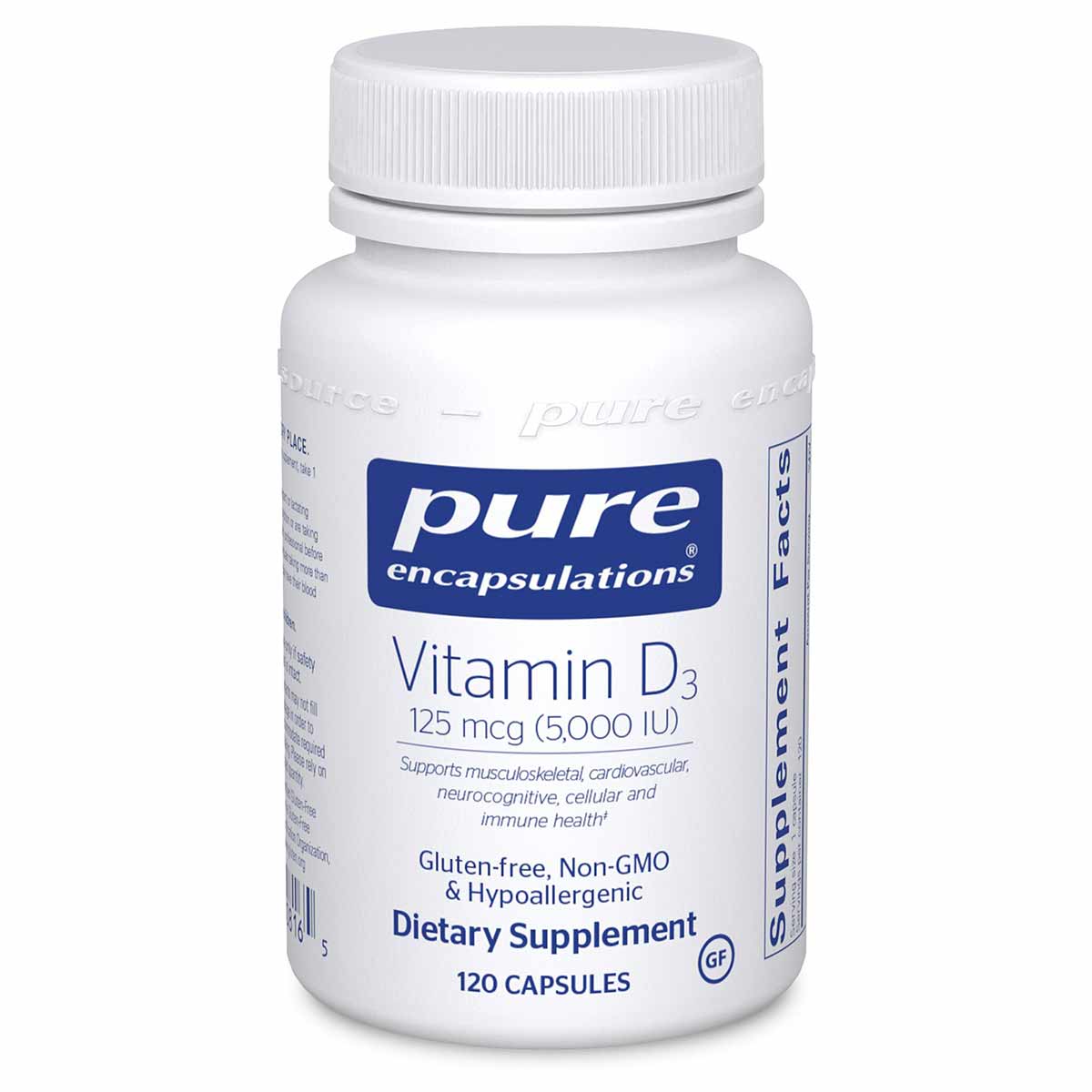 Vitamin D3 5000 IU, by Pure Encapsulations