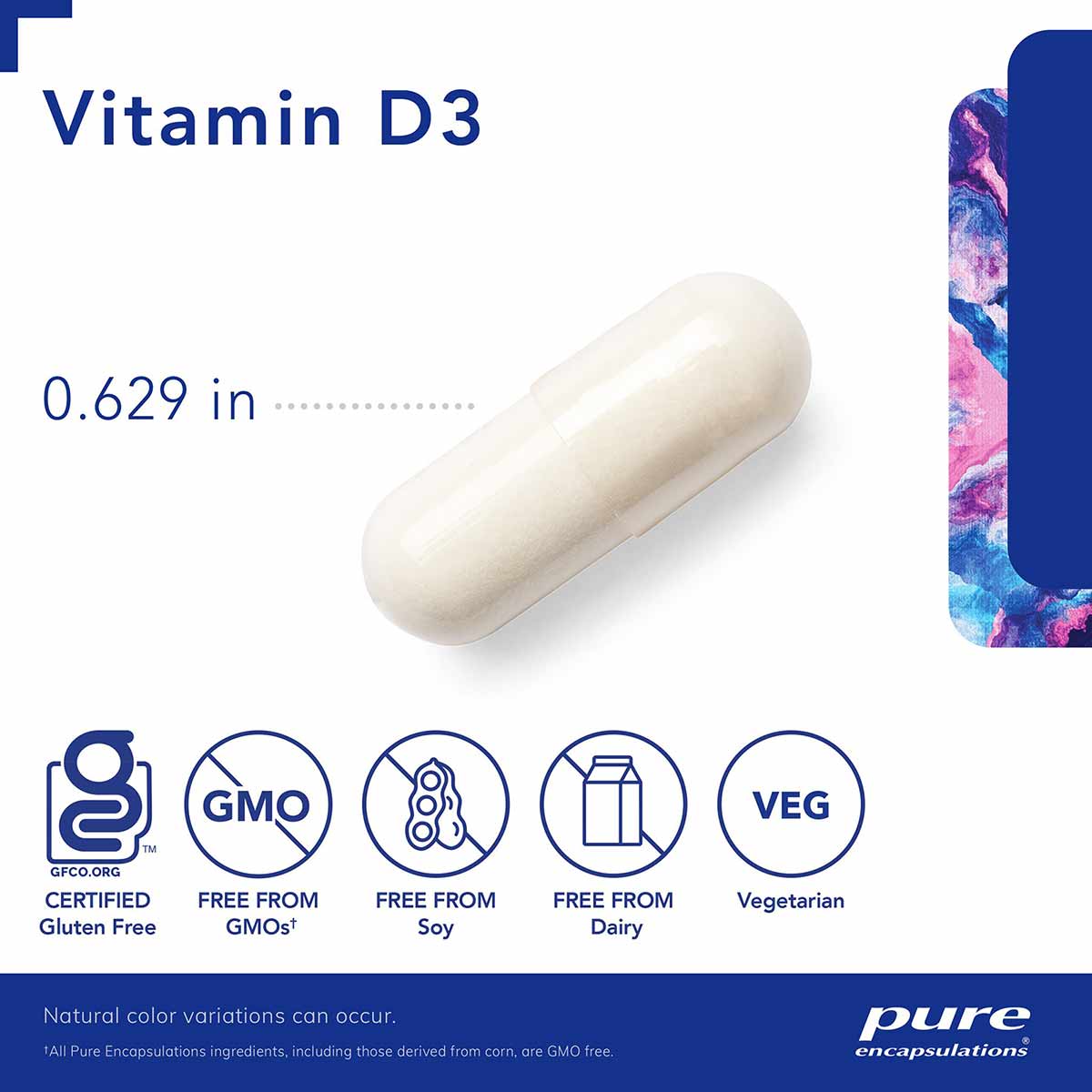 Vitamin D3 5000 IU, by Pure Encapsulations