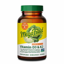 Vitamin D3 5000 IU with K & K2, 60 Capsules, by Megafood