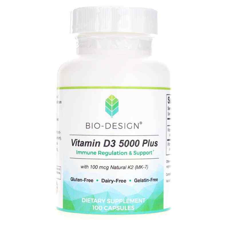 Vitamin D3 5000 Plus with Natural MK-7, by Bio-Design