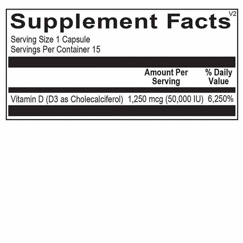 Vitamin D3 50,000 IU, by Ortho Molecular, image #2