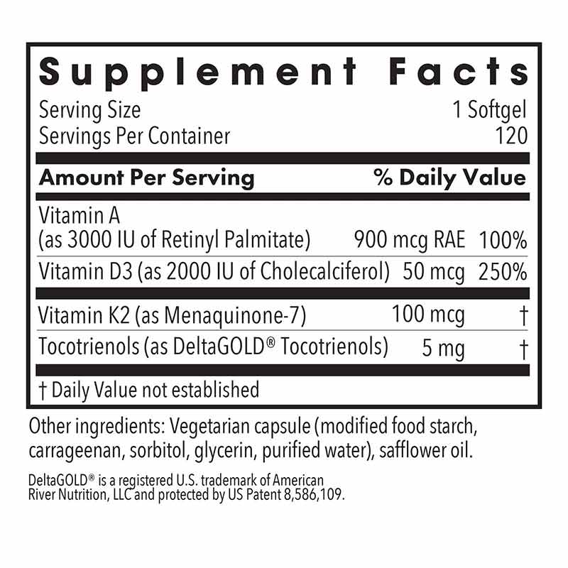 Vitamin D3 Complete Softgels, 120 Softgels, by Allergy Research Group, image #2