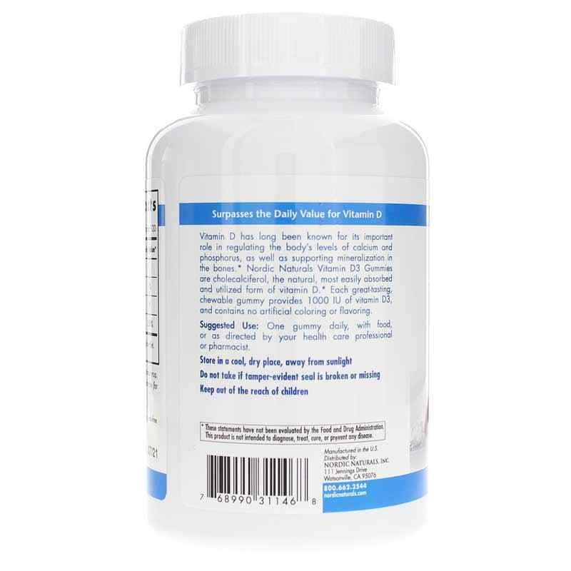 Vitamin D3 Gummies Pro, by Nordic Naturals, image #3