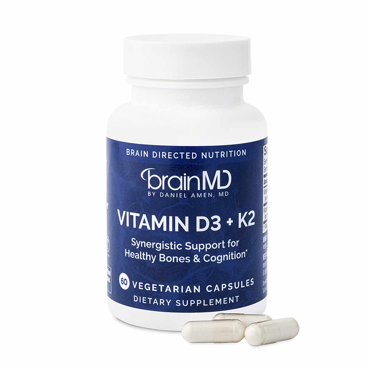 Vitamin D3 + K2, by BrainMD