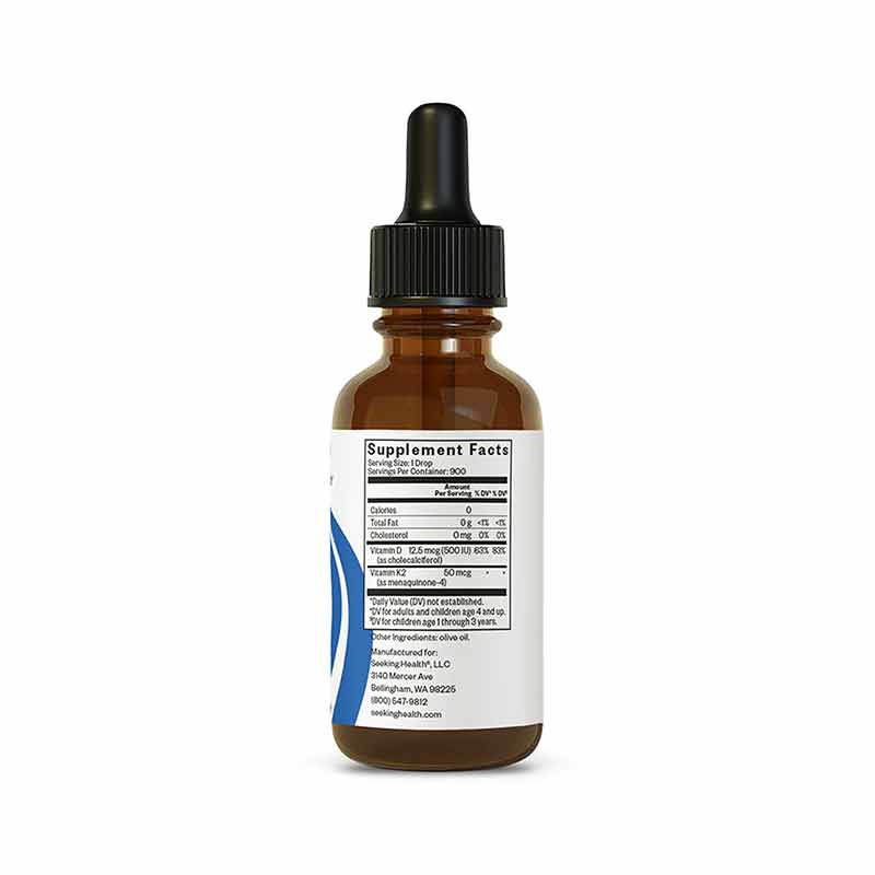 Vitamin D3 + K2 Drops, by Seeking Health, image #3