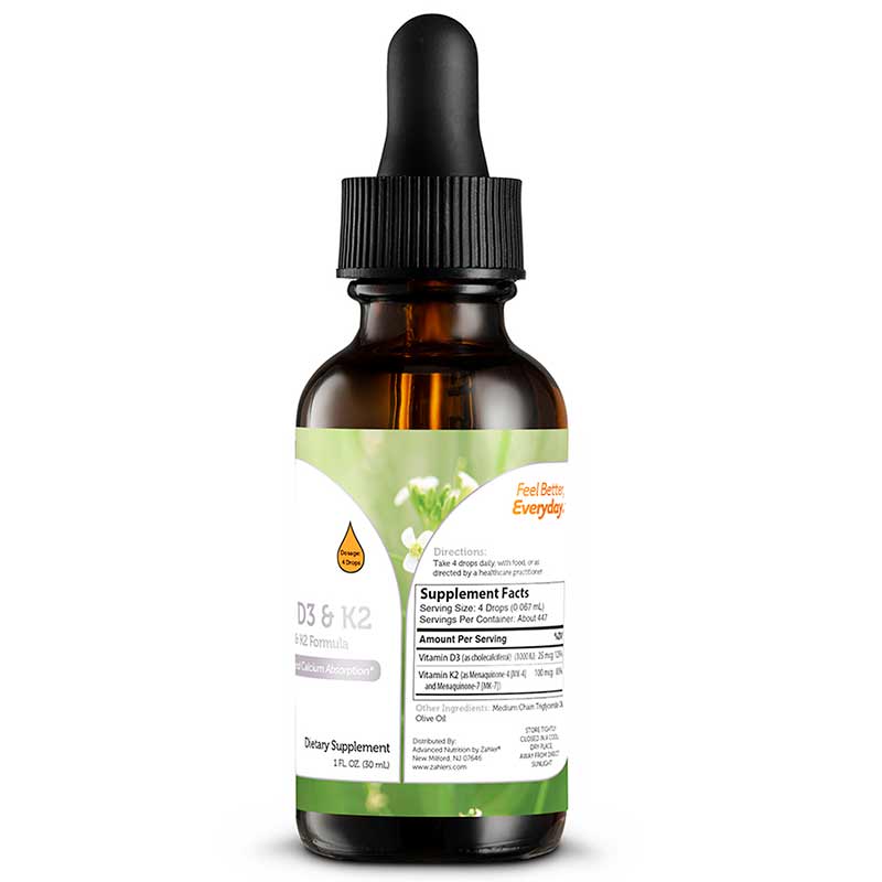 Vitamin D3 & K2, by Zahler, image #3