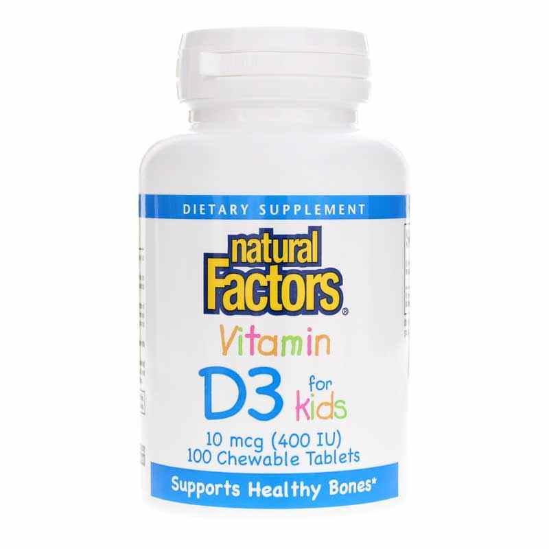Vitamin D3 for Kids 10 Mcg, by Natural Factors