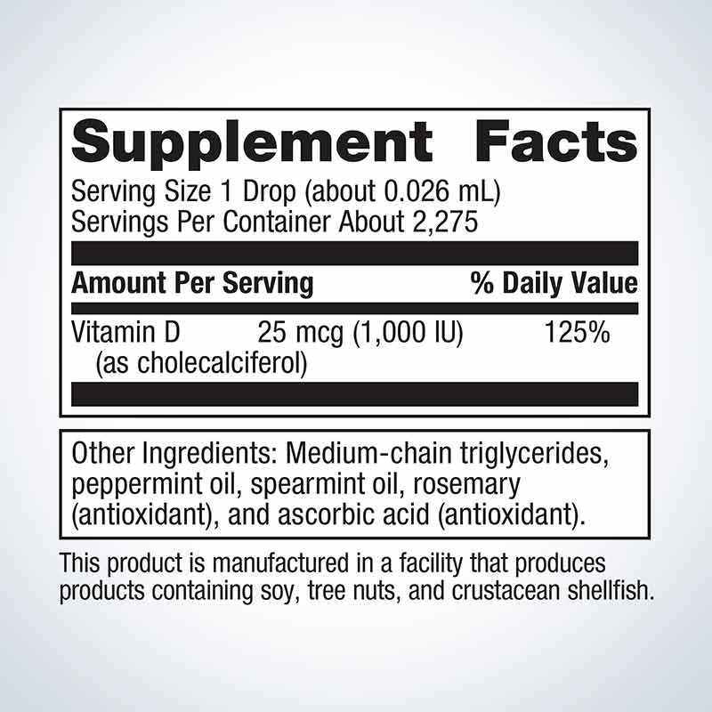 Vitamin D3 Liquid, 2275 Servings, by Metagenics, image #2