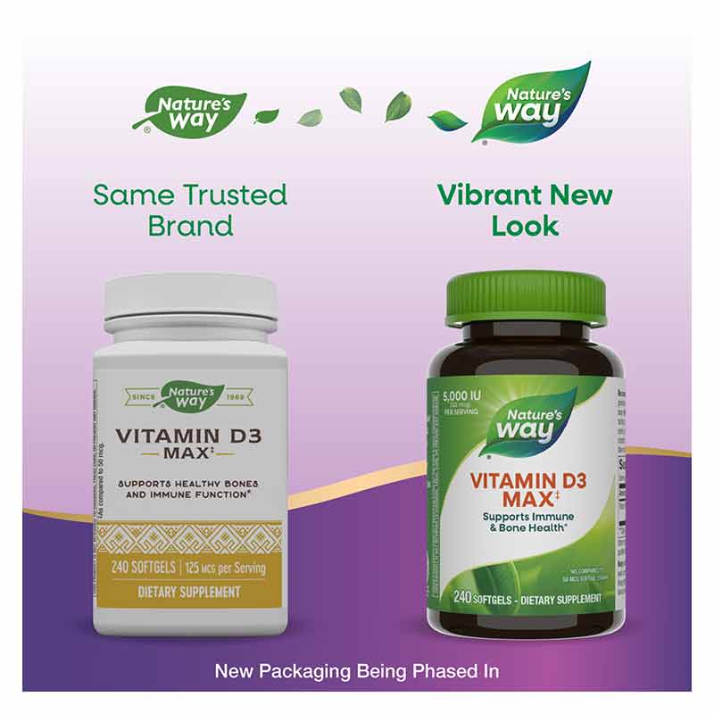 Vitamin D3 Max 125 Mcg, by Natures Way, image #3