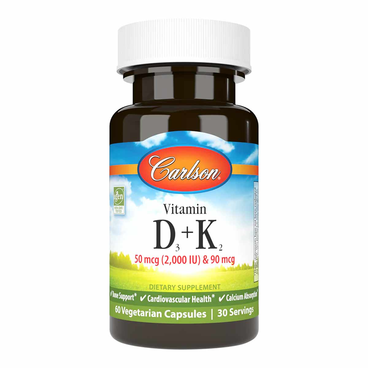 Vitamin D3 + K2, by Carlson Labs