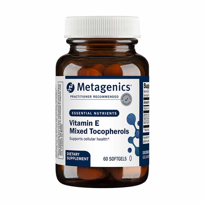 Vitamin E Mixed Tocopherols, 60 Softgels, by Metagenics
