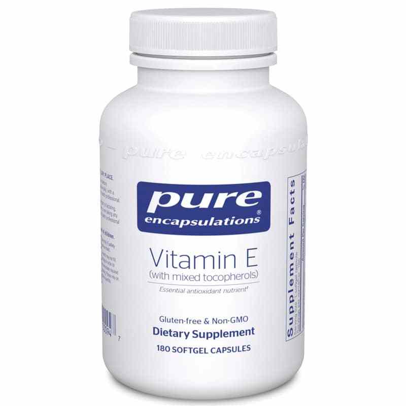 Vitamin E with Mixed Tocopherols, 180 Softgels, by Pure Encapsulations