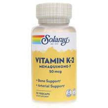 Vitamin K-2 50 Mcg as Menaquinone-7, 30 Veg Capsules, by Solaray