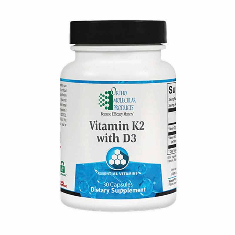 Vitamin K2 with D3, 30 Capsules, by Ortho Molecular