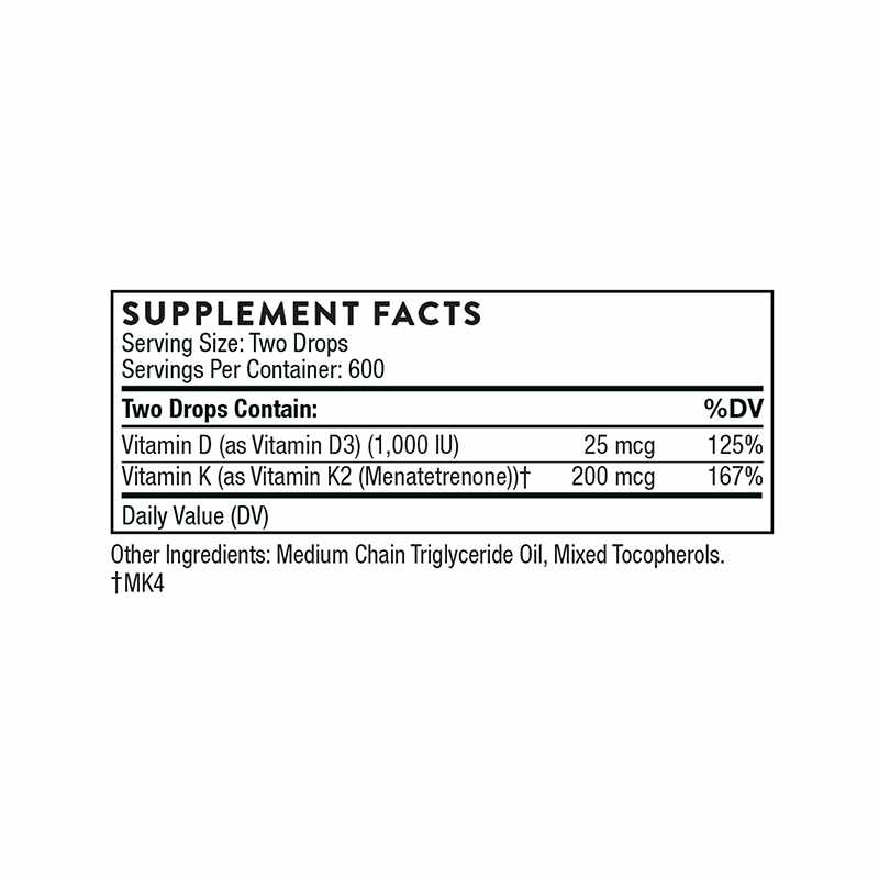 Vitamin K2 Liquid, by Thorne Research, image #4