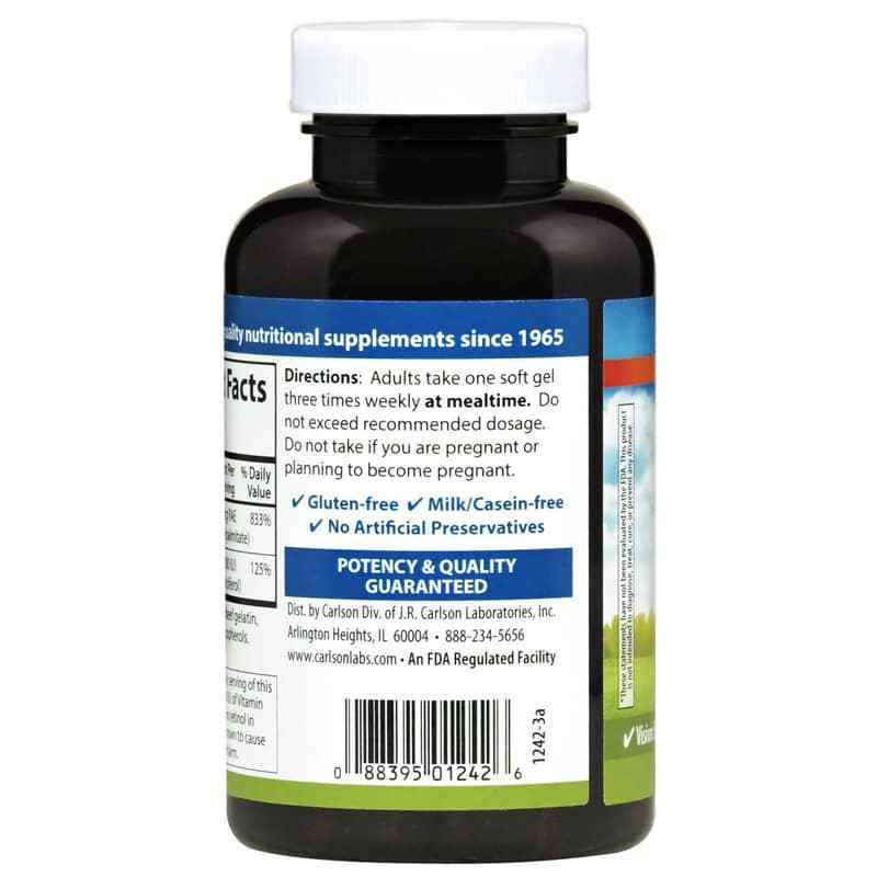 Vitamins A & D, 250 Softgels, by Carlson Labs, image #3