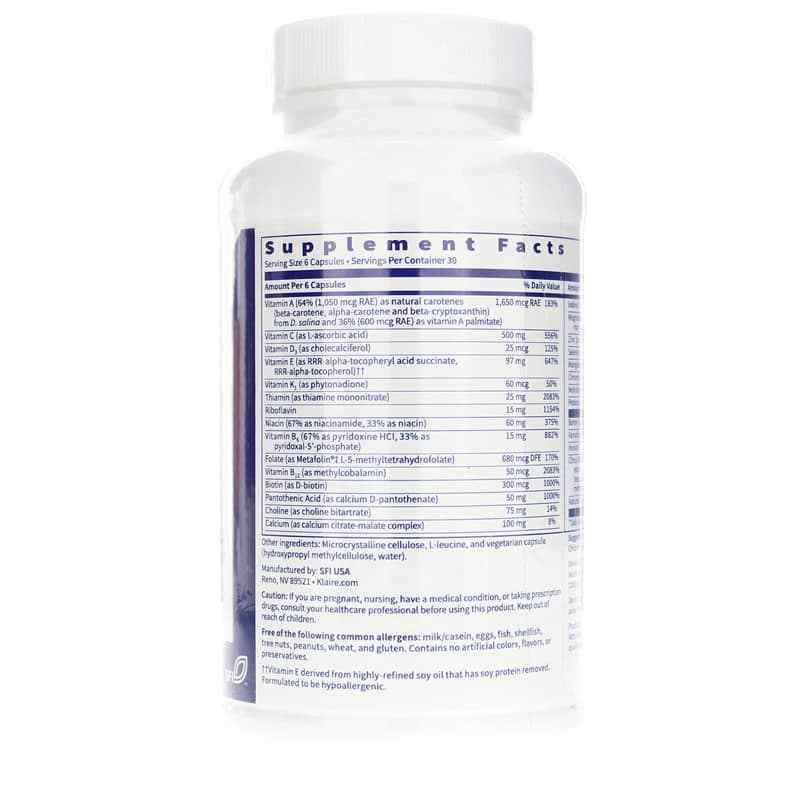 Vitaspectrum Multiple Iron & Copper Free, Unflavored, 180 Veg Capsules, by SFI Health, image #2