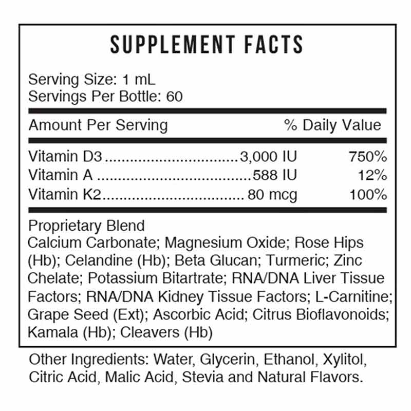 VITD3 LQ Vitamins D3 + K2 Complex, by Systemic Formulas, image #2