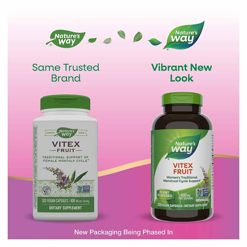 Vitex Fruit, 320 Vegan Capsules, by Natures Way, image #3