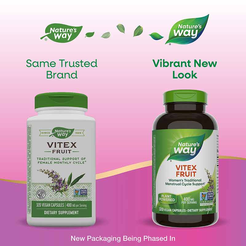 Vitex Fruit, 320 Vegan Capsules, by Natures Way, image #4