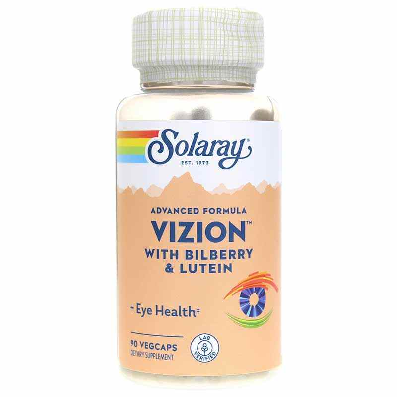 Vizion Eye Health Support Bilberry & Lutein, by Solaray