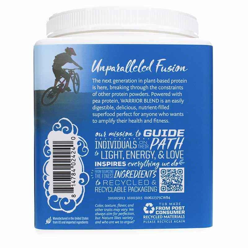 Warrior Blend Organic Protein, Chocolate, 13.2 Oz, by Sunwarrior, image #3