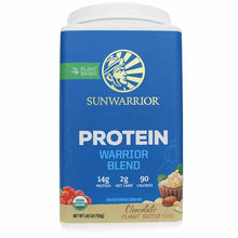 Warrior Blend Organic Protein, Chocolate Peanut Butter, 1.65 Lbs, by Sunwarrior