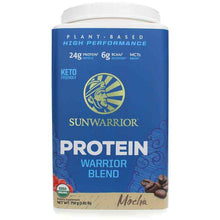 Warrior Blend Organic Protein, Mocha, 1.65 Lbs, by Sunwarrior