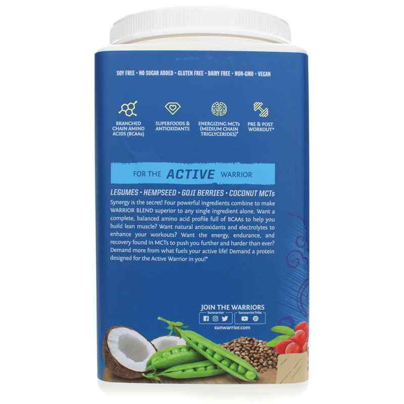 Warrior Blend Organic Protein, Mocha, 1.65 Lbs, by Sunwarrior, image #3