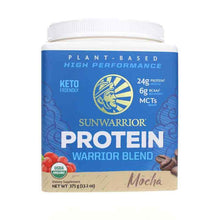 Warrior Blend Organic Protein, Mocha, 13.2 Oz, by Sunwarrior