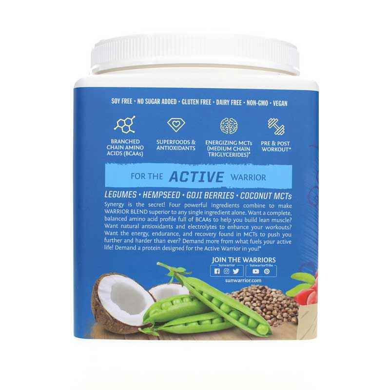 Warrior Blend Organic Protein, Mocha, 13.2 Oz, by Sunwarrior, image #4