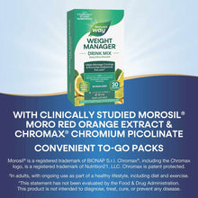 Nature's Way Weight Manager Drink Mix in zesty citrus flavor, 30 stick packs, green and white box.