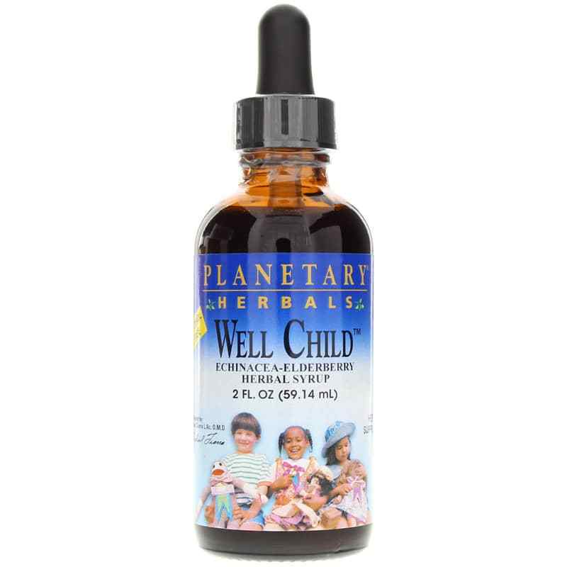 Well Child Echinacea-Elderberry Herbal Syrup, 2 Oz, by Planetary Herbals