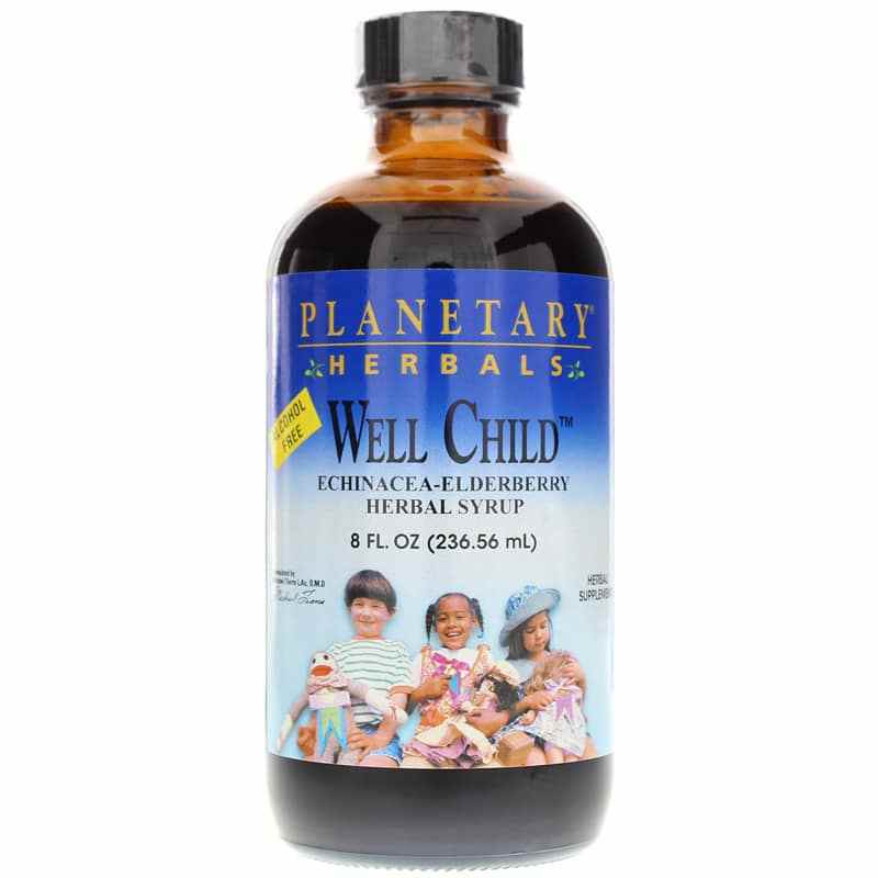 Well Child Echinacea-Elderberry Herbal Syrup, by Planetary Herbals
