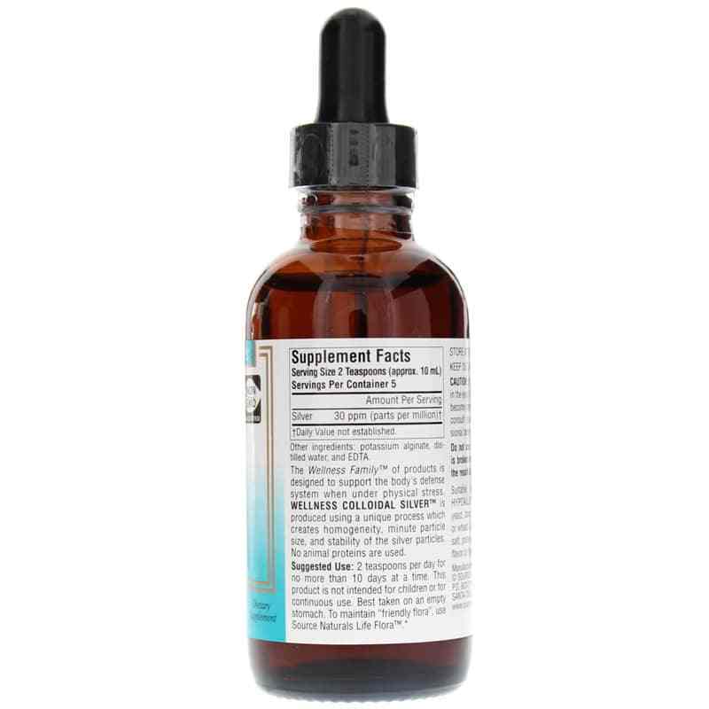 Wellness Colloidal Silver 30 PPM, 2 Oz, by Source Naturals, image #2