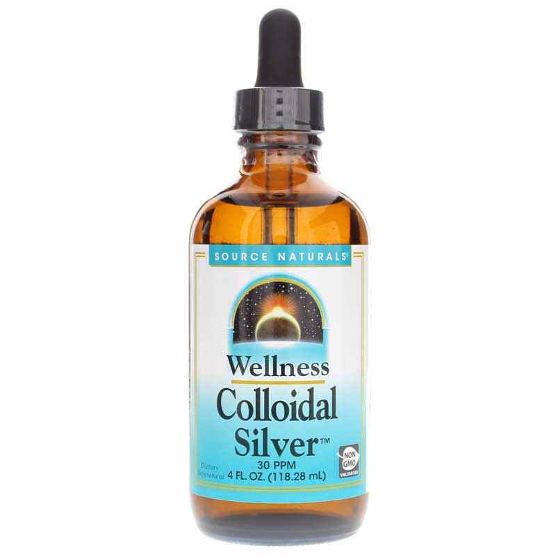 Wellness Colloidal Silver 30 PPM, 4 Oz, by Source Naturals