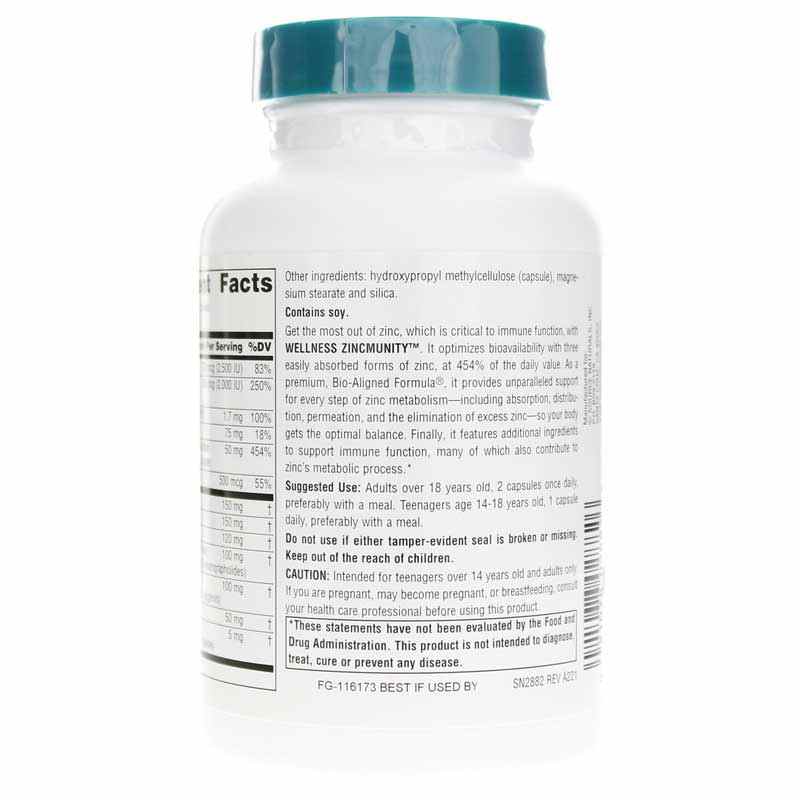 Wellness ZincMunity, 120 Veg Capsules, by Source Naturals, image #3