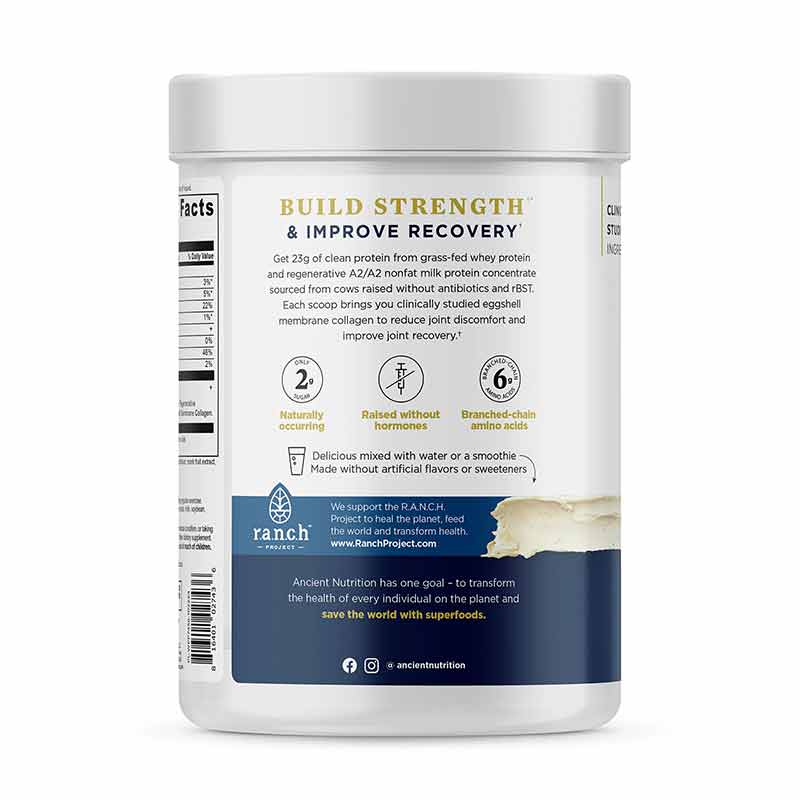Whey Protein, Vanilla Bean, 20 Servings, by Ancient Nutrition, image #3