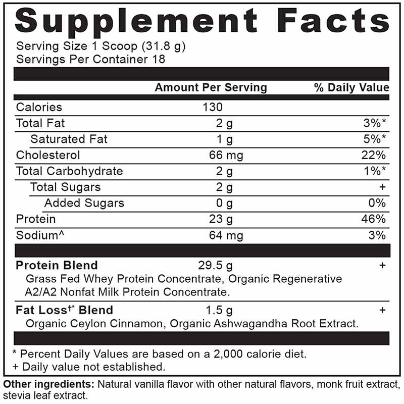 Whey Protein + Fat Loss Blend, Cinnamon Vanilla, 18 Servings, by Ancient Nutrition, image #3