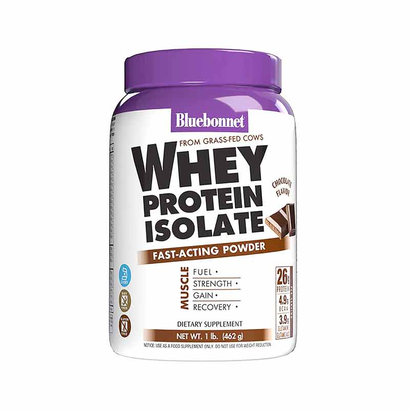 undenatured whey protein glutathione Bluebonnet Whey Protein Isolate Powder Chocolate 2lb