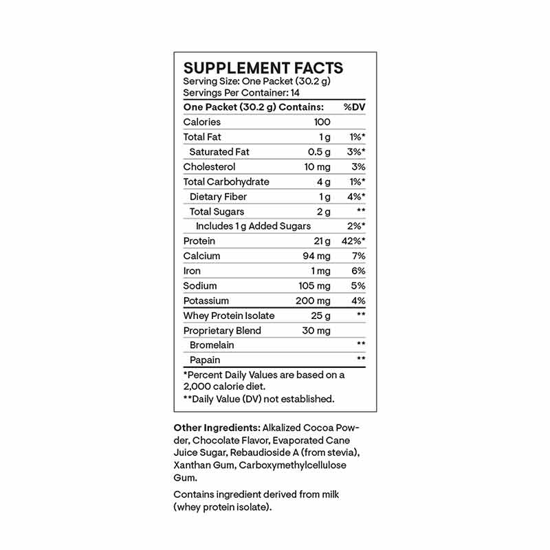 Whey Protein Isolate, Chocolate, 14 Packets, by Thorne Research, image #6