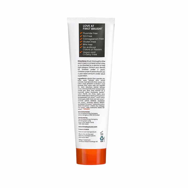 Whitening Antiplaque Toothpaste Charcoal + Black seed Oil, Mint, 4 Oz, by Himalaya, image #2