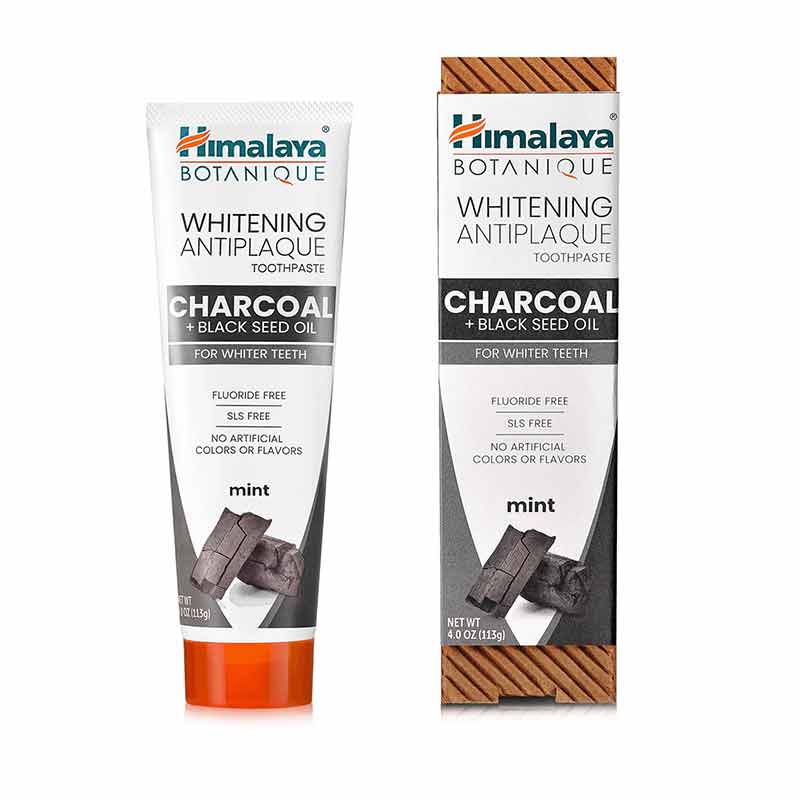 Whitening Antiplaque Toothpaste Charcoal + Black seed Oil, by Himalaya