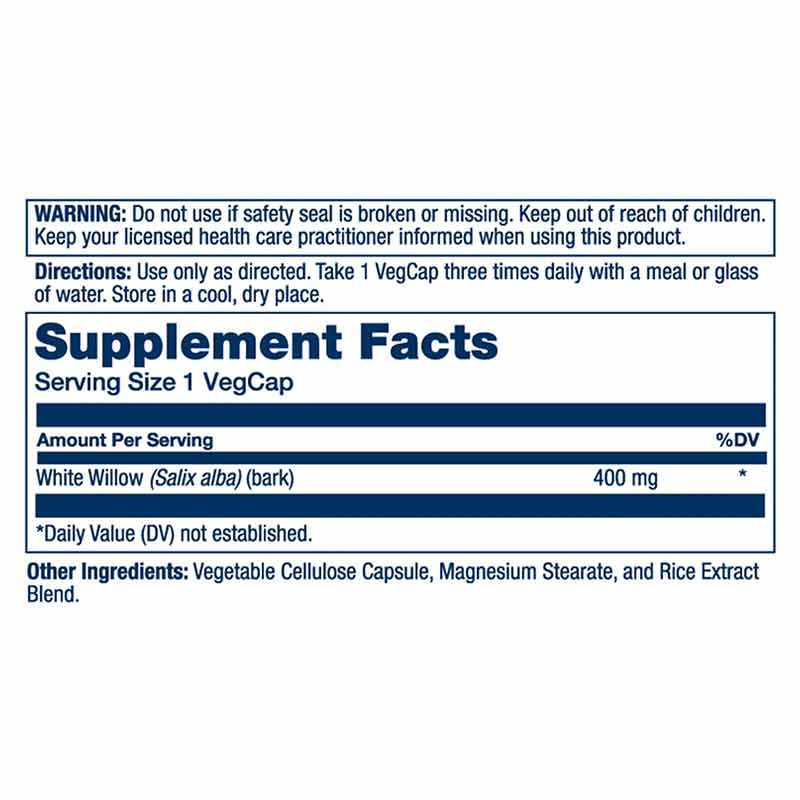 White Willow 400 Mg, by Solaray, image #2