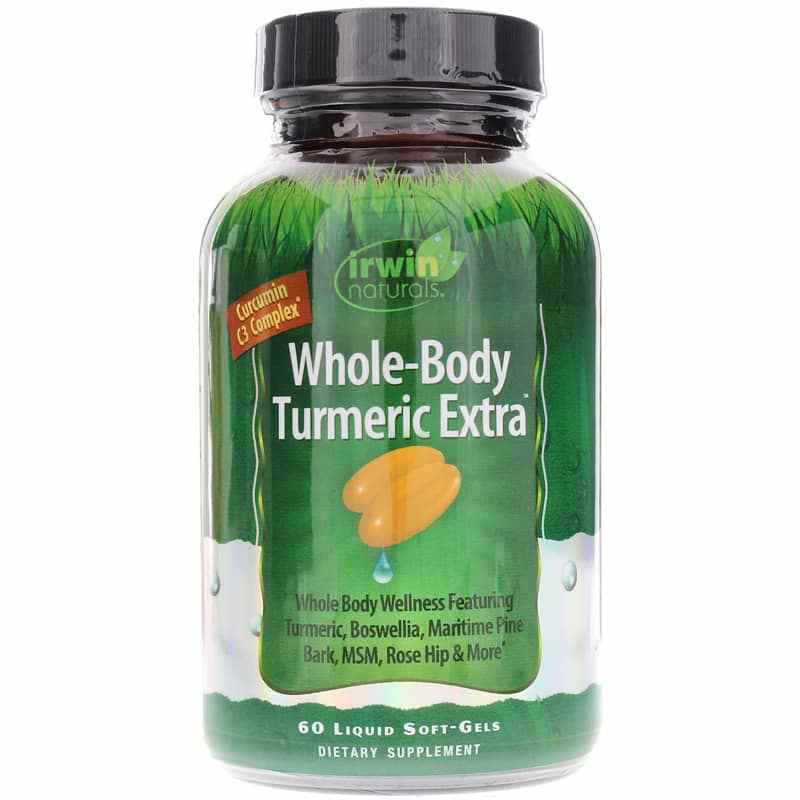 Whole-Body Turmeric Extra, 60 Liquid Softgels, by Irwin Naturals