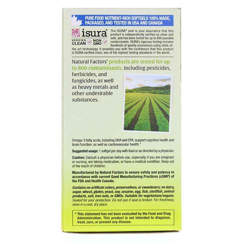 Whole Earth & Sea Marine Algae DHA Vegan Omega-3, by Natural Factors, image #4