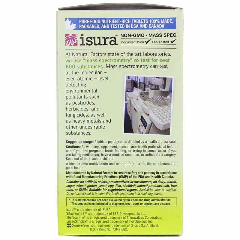 Whole Earth & Sea Men's Multi, 120 Tablets, by Natural Factors, image #4