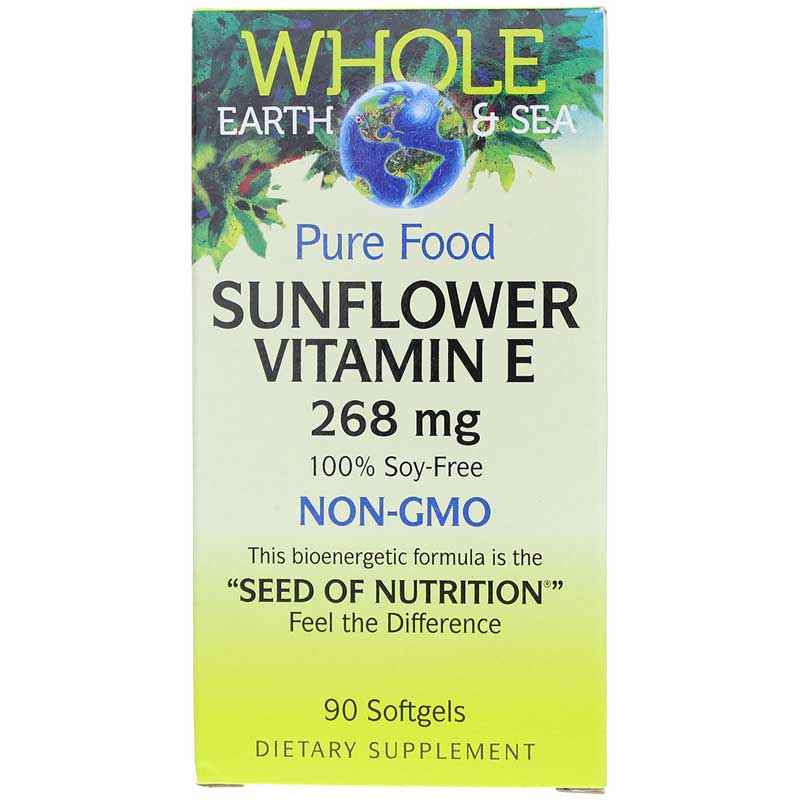 Whole Earth & Sea Sunflower Vitamin E 268 Mg, by Natural Factors